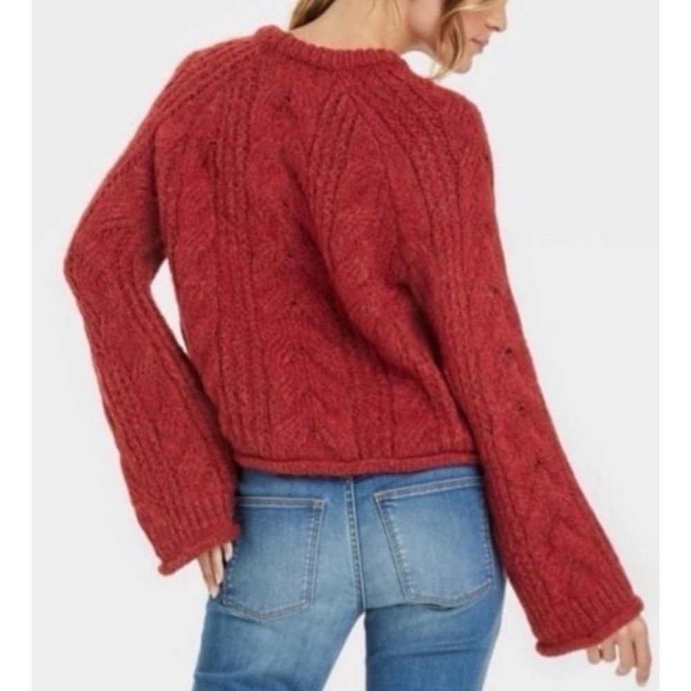 Universal Thread Vibrant Red Knit Pullover - image 2